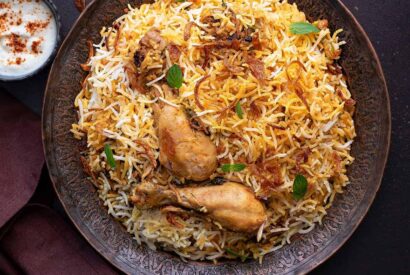 Thumbnail for “Traditional Vijayawada Chicken Biryani Recipe: Perfect for Dinner”