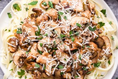 Thumbnail for Chicken marsala fettuccine