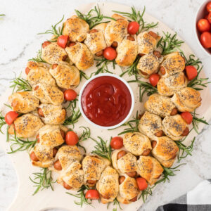 Pigs in a Blanket Wreath