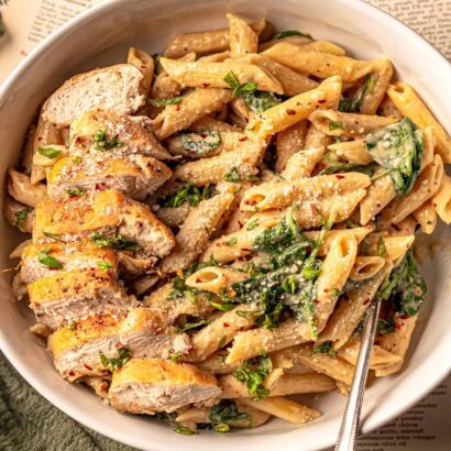 garlic-parmesan-chicken-pasta