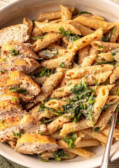 garlic-parmesan-chicken-pasta