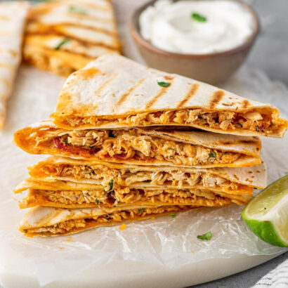 Buffalo Chicken Quesadillas